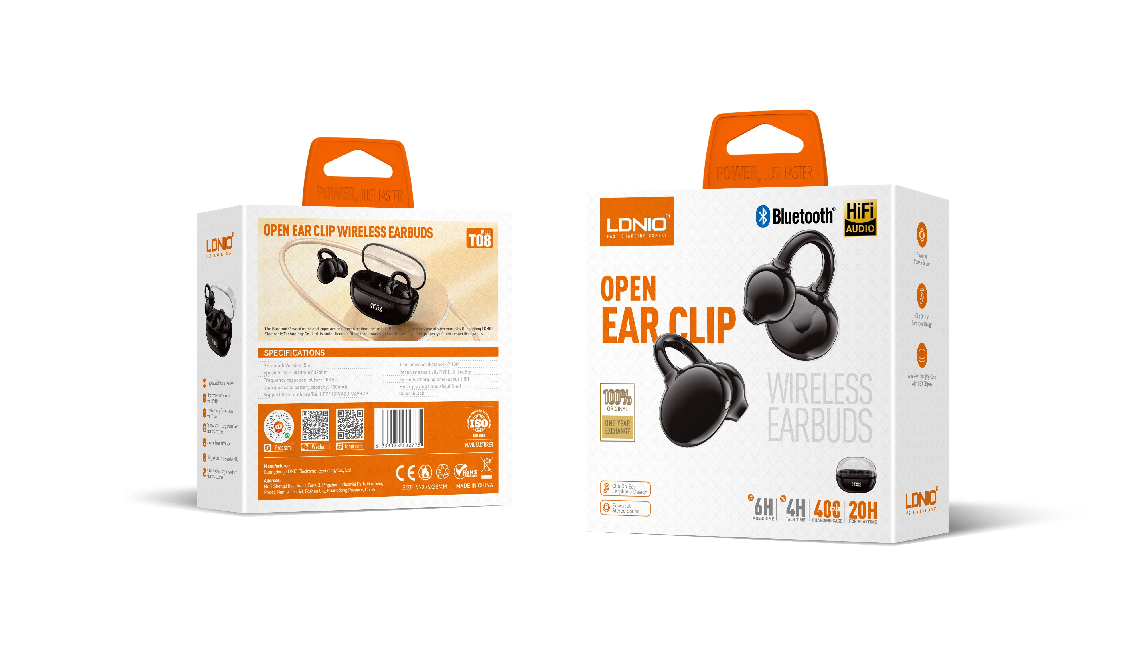 Auriculares inalambricos Bluetooth 5.4 (T08)