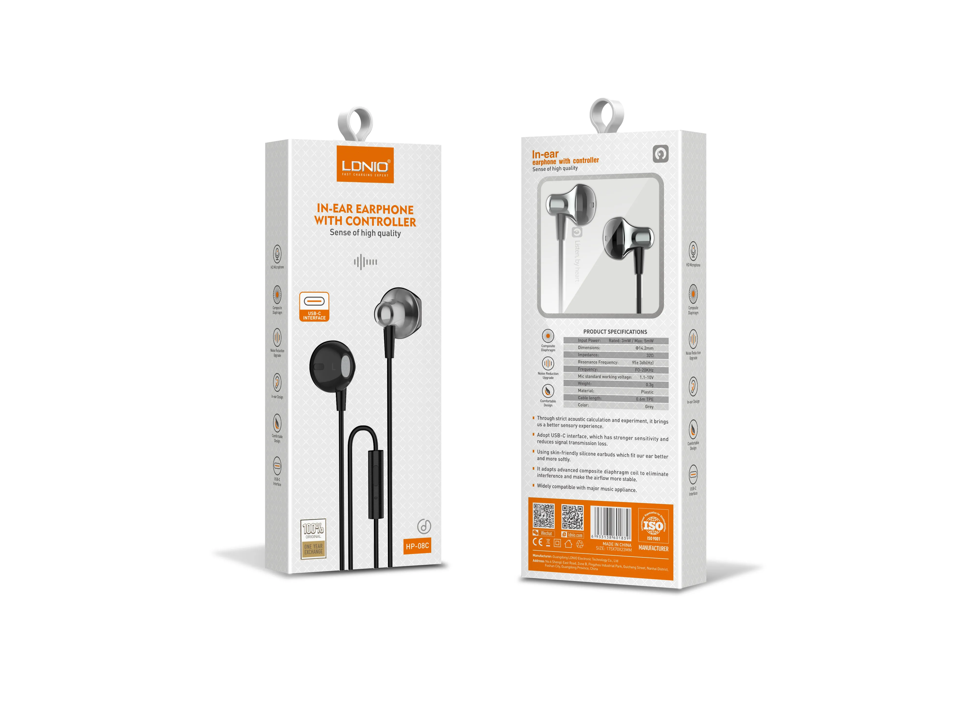 Auriculares con cable (HP08C)