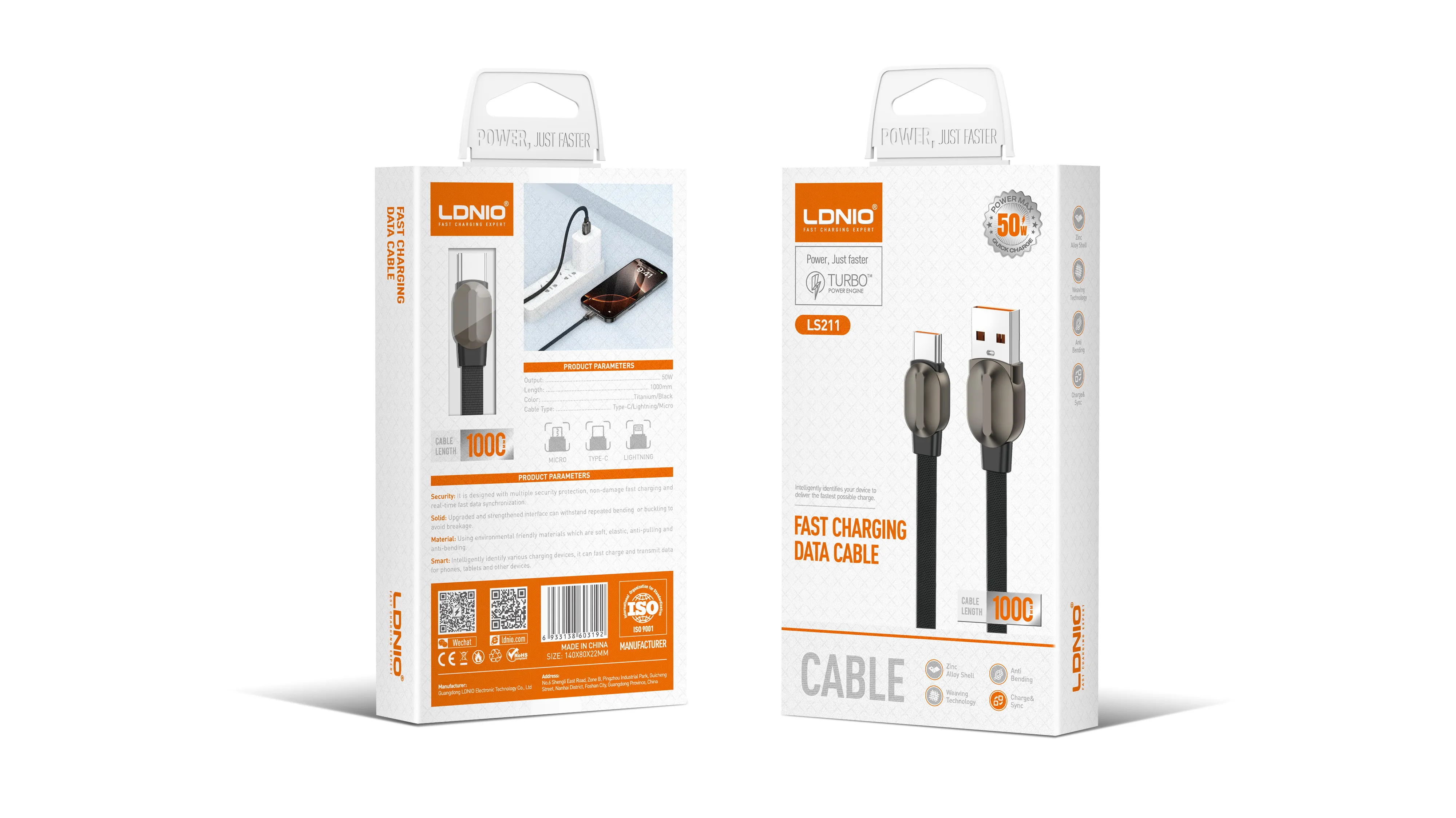 Cable 1m 50W (LS211)